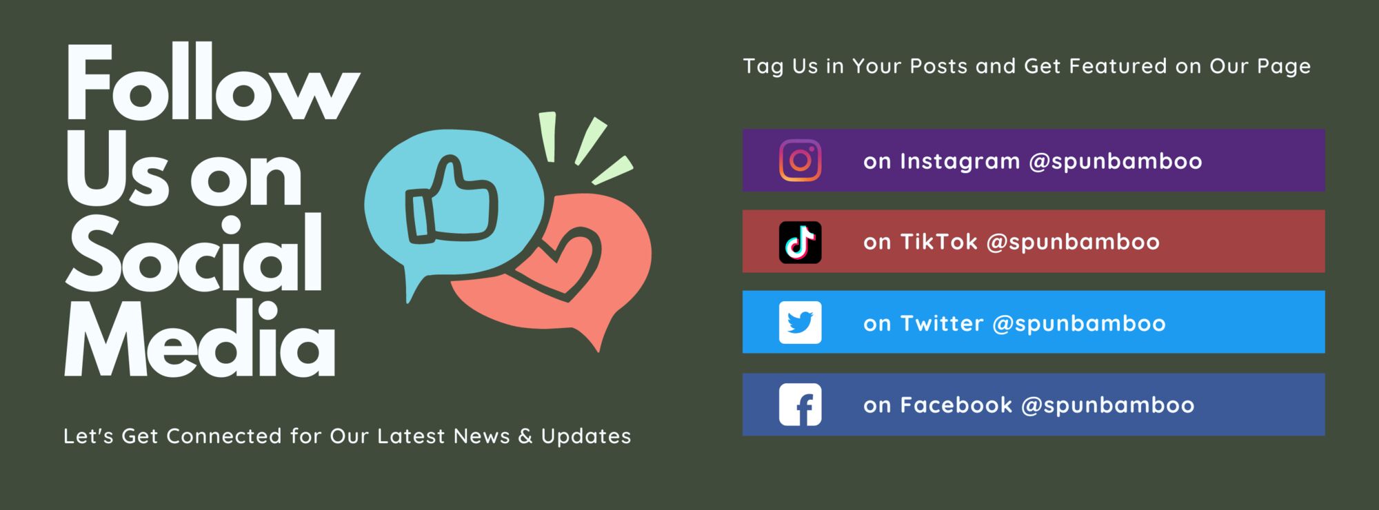 follow us on instagram