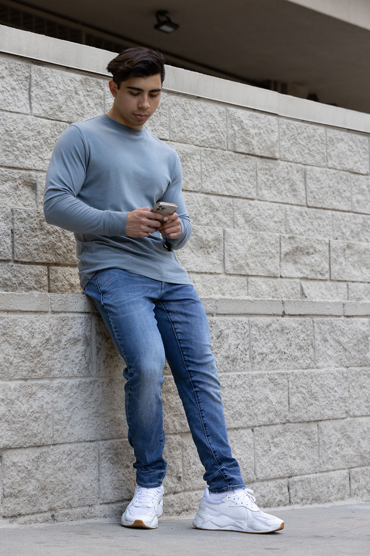 Men's Bamboo Viscose/Organic Cotton Long Sleeve T-Shirt