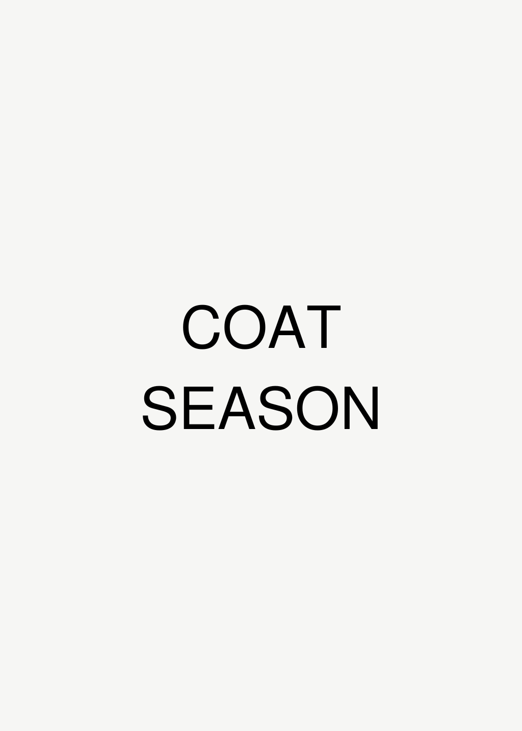 Coat Season